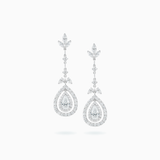 18K White Gold Diamond Earrings