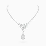 18K White Gold Diamond Necklace