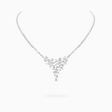 18K White Gold Diamond Necklace