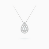 18K White Gold Diamond Necklace