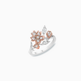 18K White & Rose Gold Diamond Ring