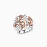 18K White & Rose Gold Diamond Ring
