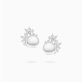 18K White Gold White South Sea Pearl Earrings