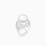 18K White Gold White South Sea Pearl Ring