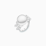 18K White Gold White South Sea Pearl Ring
