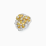 18K White & Yellow Gold, Sapphire & Diamond Ring