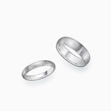 18K White Gold Wedding Bands