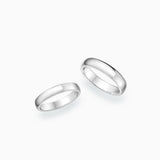 18K White Gold Wedding Bands