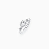 18K White Gold Round Brilliant Diamond Ring