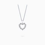 18K White Gold Diamond Pendant