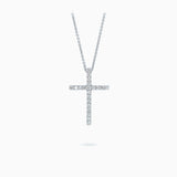 18K White Gold Diamond Pendant