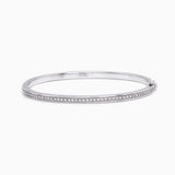 18K White  Gold Diamond Bangle