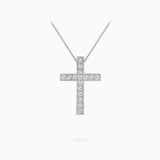 18K White Gold Diamond Pendant