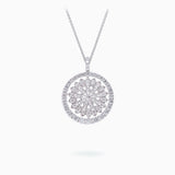 18K White Gold Diamond Pendant