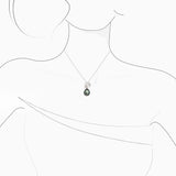 18K White Gold South Sea Pearl & Diamond Pendant