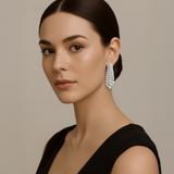 18K White Gold Diamond Earrings