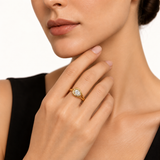 18K Yellow Gold Diamond Ring