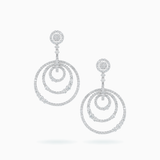 18K White Gold Diamond Earrings