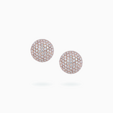 18K White & Rose Gold Diamond Earrings