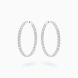 18K White Gold Diamond Earrings