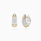 18k White & Yellow Gold Diamond Earrings