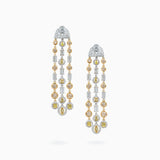 18K White & Yellow Gold Diamond Earring
