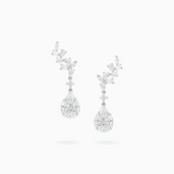 18K White Gold Diamond Earrings