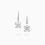 18K White Gold  Diamond Earrings