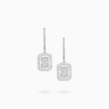 18k White Gold Diamond Earrings