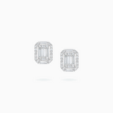 18K White Gold Diamond Earrings