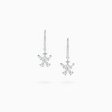 18K White Gold Diamond Earrings