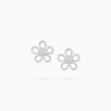 18K White Gold Diamond Earrings