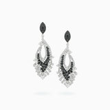 18K  White & Black Gold Diamond Earrings