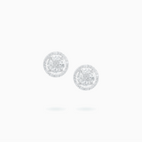 18K White Gold Diamond Earrings