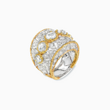 18K White & Yellow Gold Diamond Ring