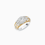 18K White & Yellow Gold Diamond Ring