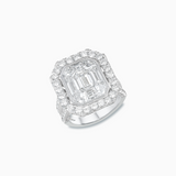 18K White Gold Diamond Ring
