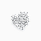 18K 白金钻石戒指