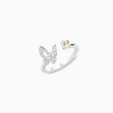 18K White & Yellow Gold Diamond Ring