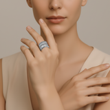 18K White Gold Diamond Ring