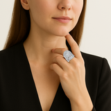 18K White Gold Diamond Ring