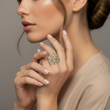 18K Yellow & White Gold Diamond Ring