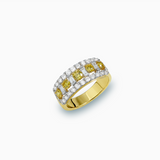 18K White & Yellow Gold Diamond Ring