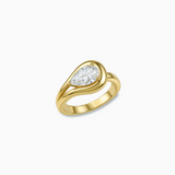 18K Yellow Gold Diamond Ring