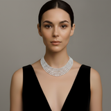 18K White Gold Diamond Necklace