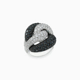 18K White & Black Gold White & Black Diamond Ring