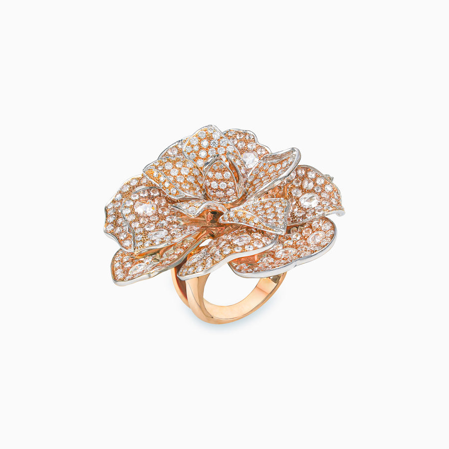 18K Rose Gold Diamond Ring