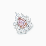 18K White & Rose Gold Pink Diamond Ring