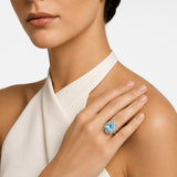 PT950 Platinum Paraiba & Diamond Ring