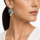 PT950 Platinum Paraiba & Diamond Earrings